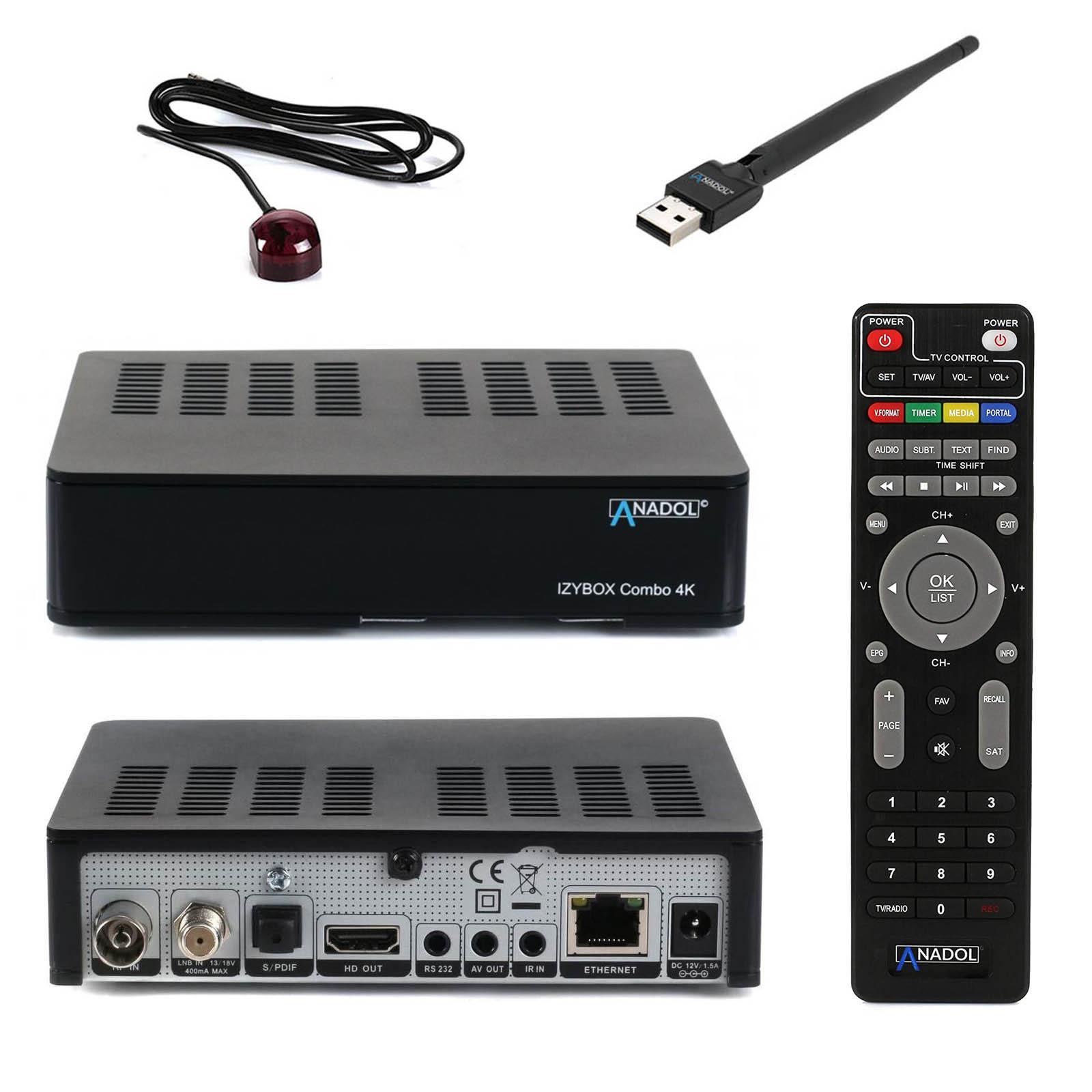 Sat Receiver 4k PVR Ready mit Aufnahmefunktion IZYBOX DVB-S2 DVB-C Kabel HDMI