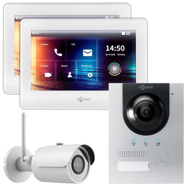 GOLIATH_HYBRID_SILBER_AP_2X7-MONITOR_WEISS_1-FAM-SET_IP-KAME